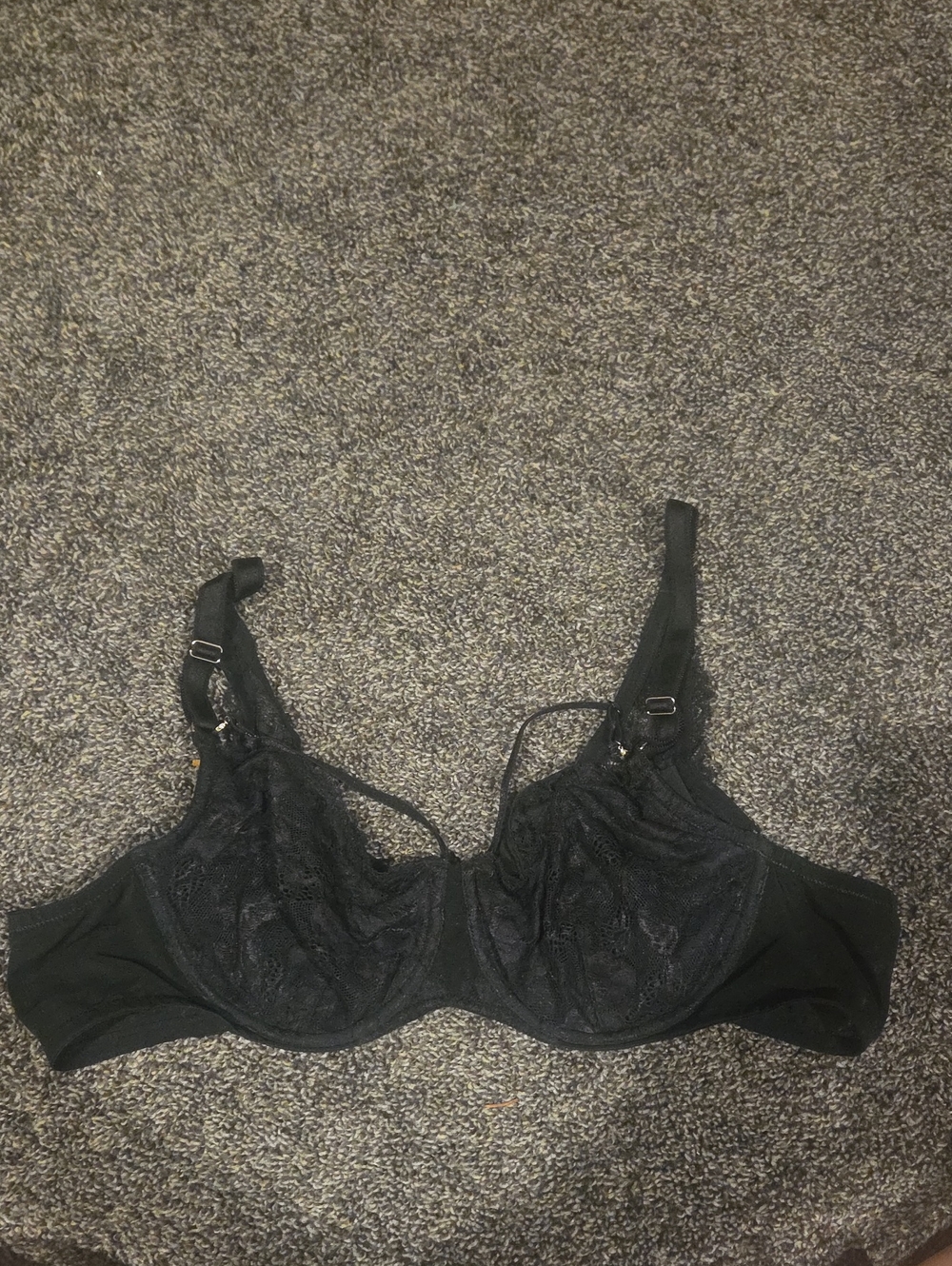 Black Lace Underwire Bra - Women Intimates